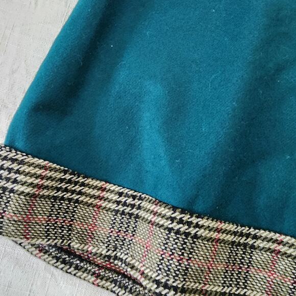 Vintage Green & Plaid Dress 4t - Picture 3 of 6